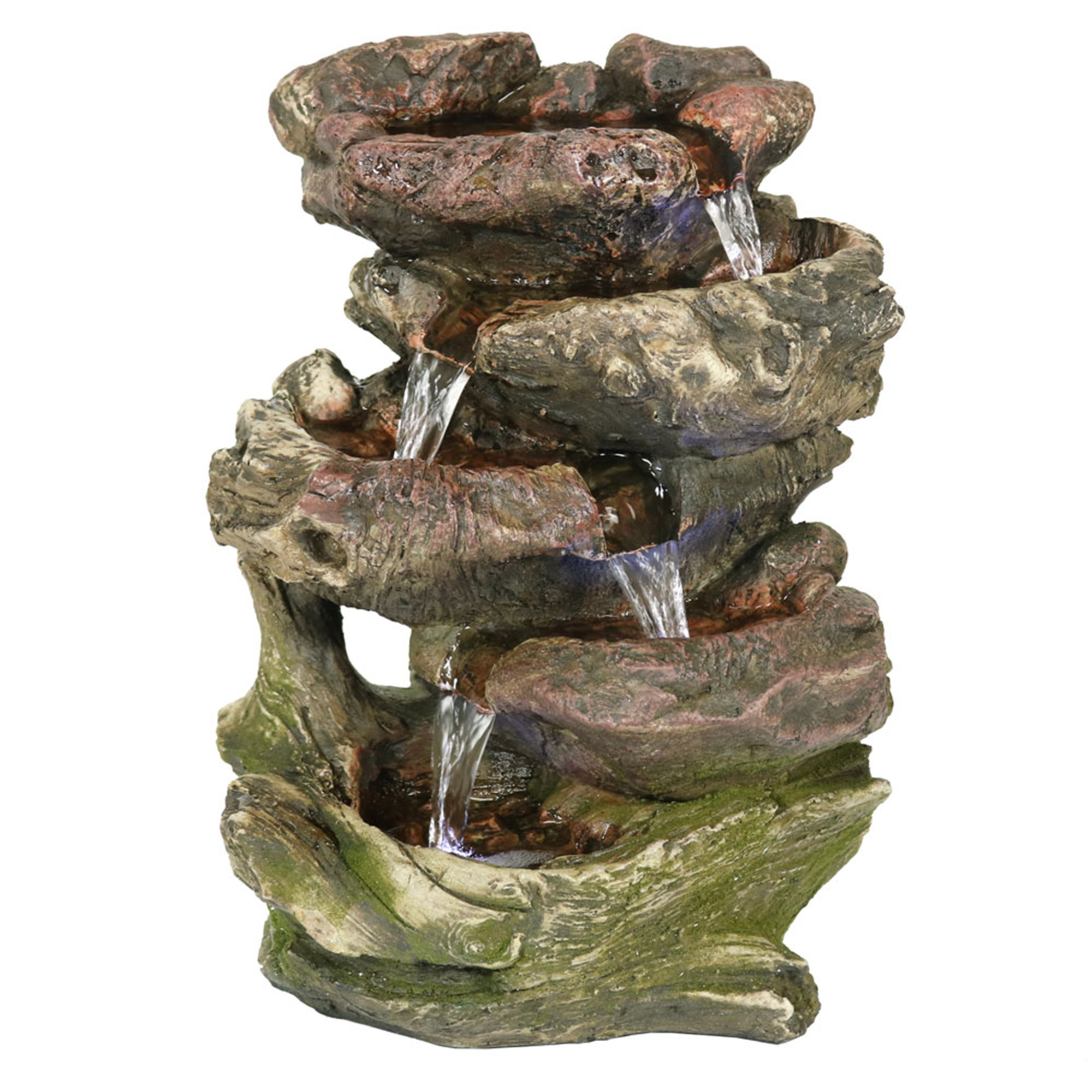 Sunnydaze Decor, 5 Step Rock Falls Tabletop Water Fountain - 14in., Model# DW-34112